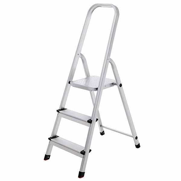 Hand rail step ladders